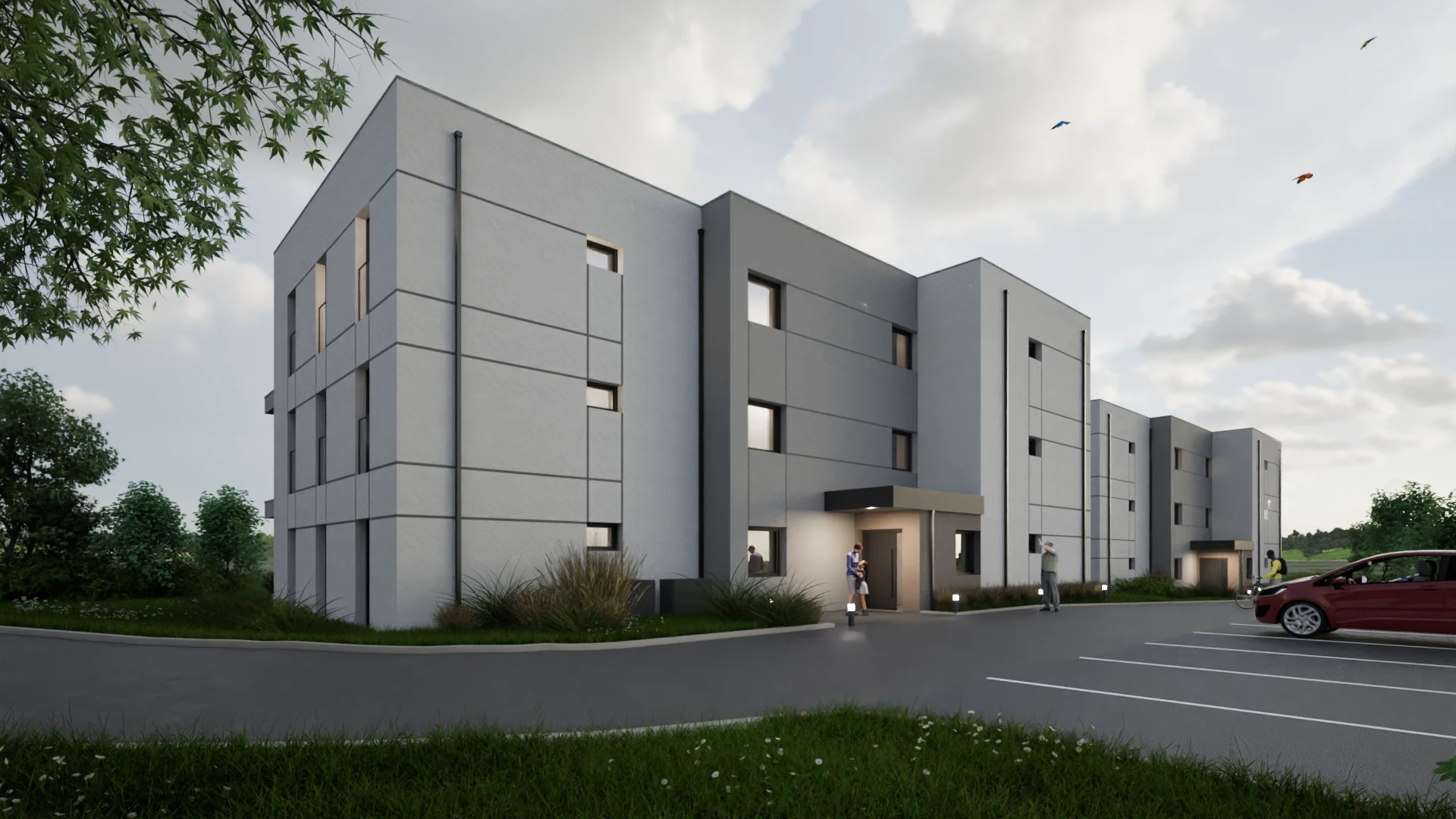 Drugie ujęcie wizualizacji architektury inwestycji